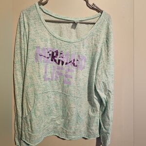 Mint Green 'Mermaid Life' Sweatshirt